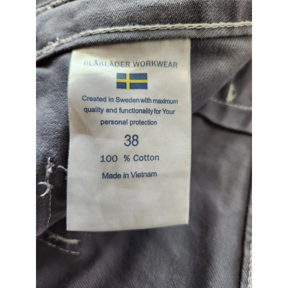 New Blaklader Craftsmen Carpenter  Cargo Construction Workwear Belt Shorts SZ 38